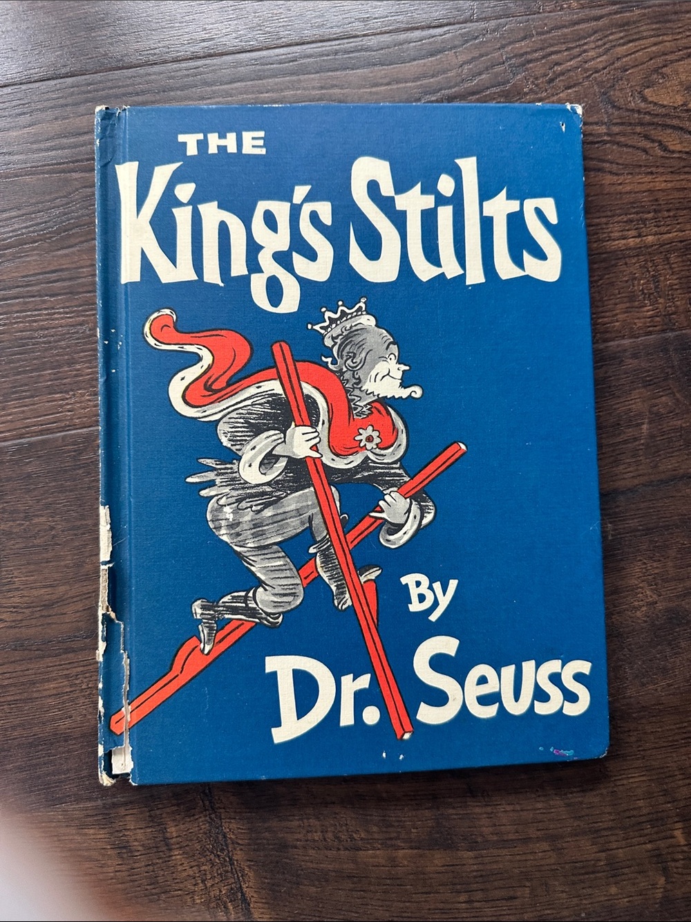 Dr. Seuss The King's Stilts - Blue Cover with Red Accents